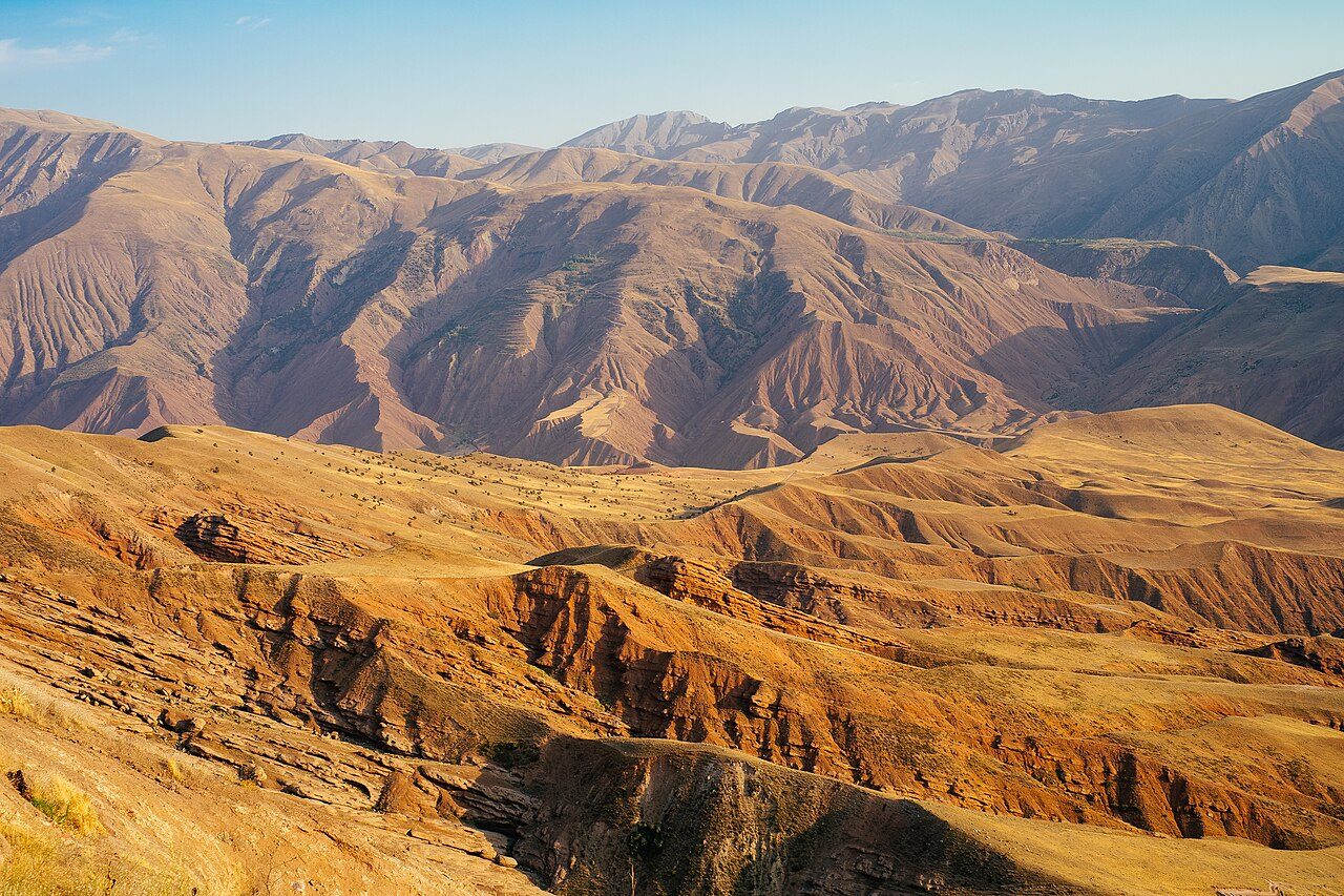 The ruined Assassins' fortress of Alamut, perched above the Qazvin highlands.