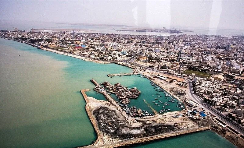 The coral-stone merchant quarter of old Bushehr.