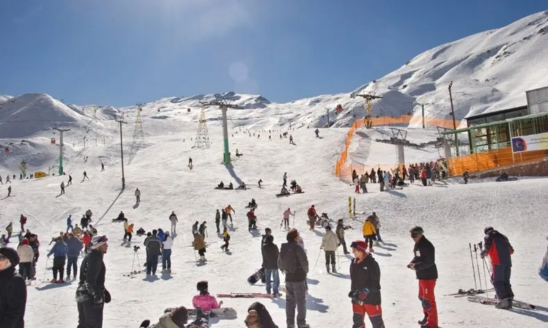 Dizin ski resort, Alborz mountains — Iran's largest ski area, in operation since 1969.