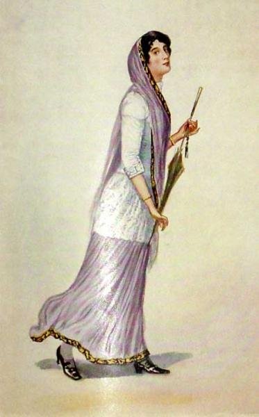 A Parsi lady in traditional Gujarati-Iranian dress — Bombay, late 19th century.
