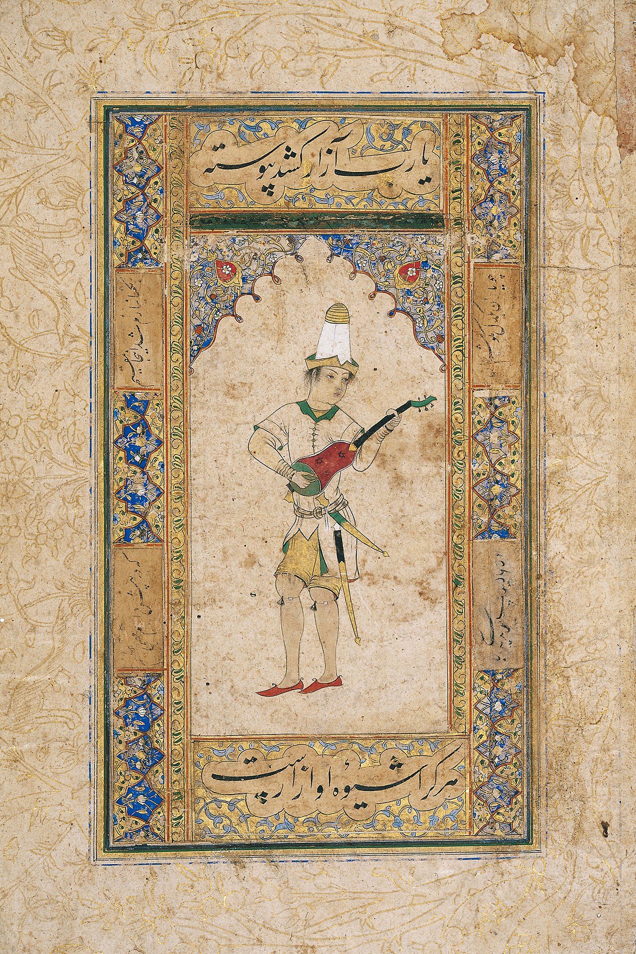 Tār — the long‑necked lute at the centre of the classical canon.
