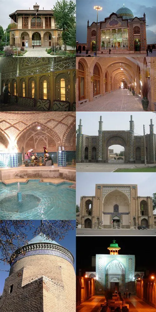 The Qajar-era Chehel Sotoun pavilion of Qazvin — a former Safavid capital.