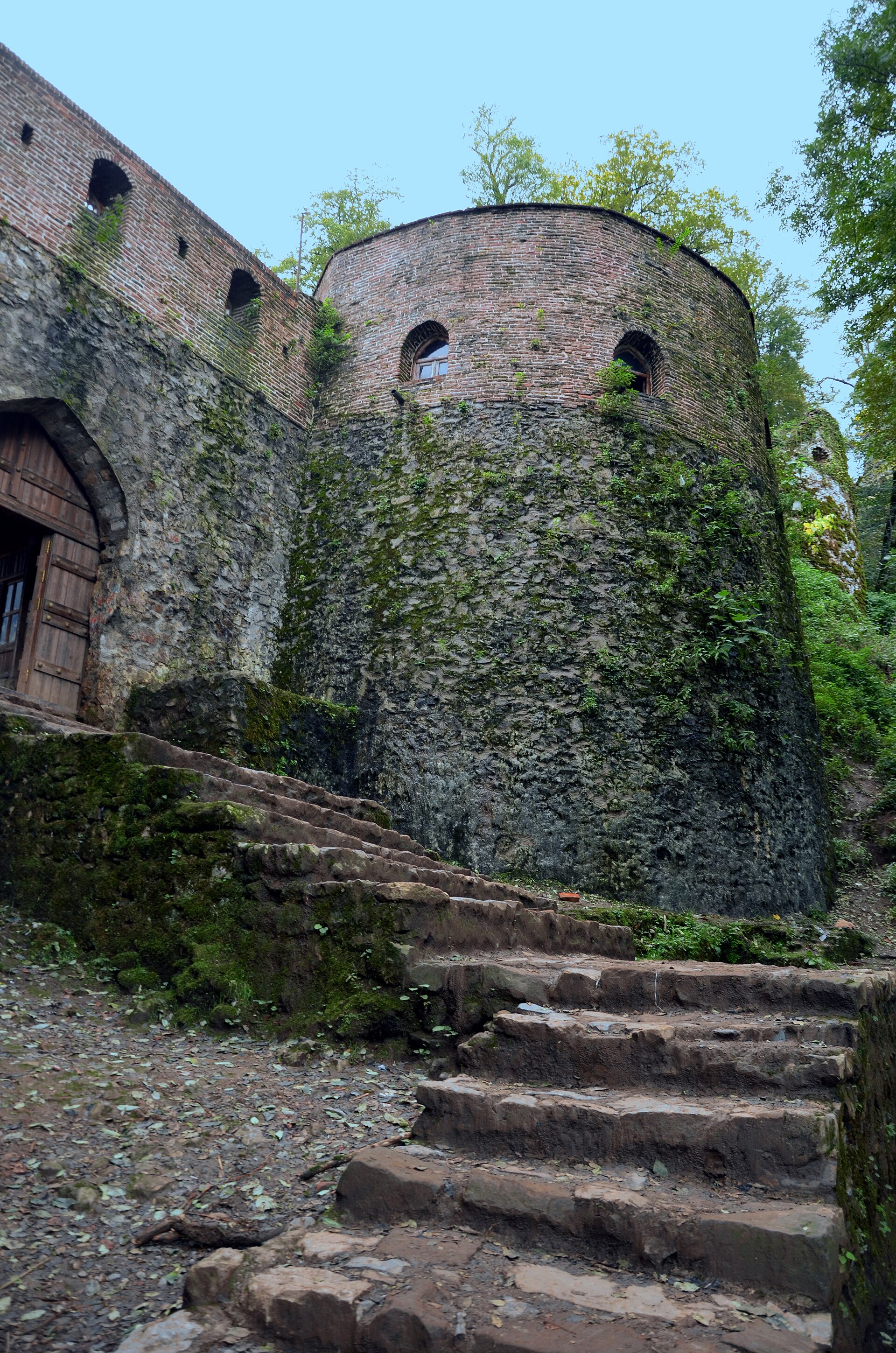 The Sasanian-era Rudkhan Castle in Gilan, hidden in the Hyrcanian forest above Fuman.