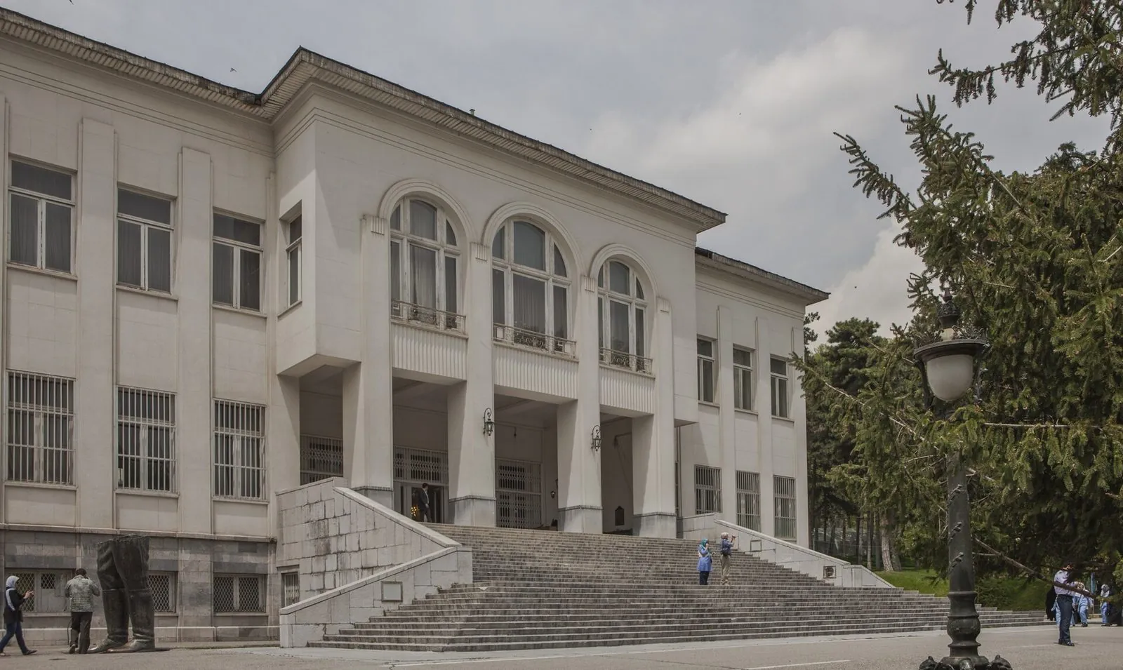 The Saadabad Palace complex in the wooded hills of north Tehran — eighteen pavilions in 110 hectares of cedar forest.