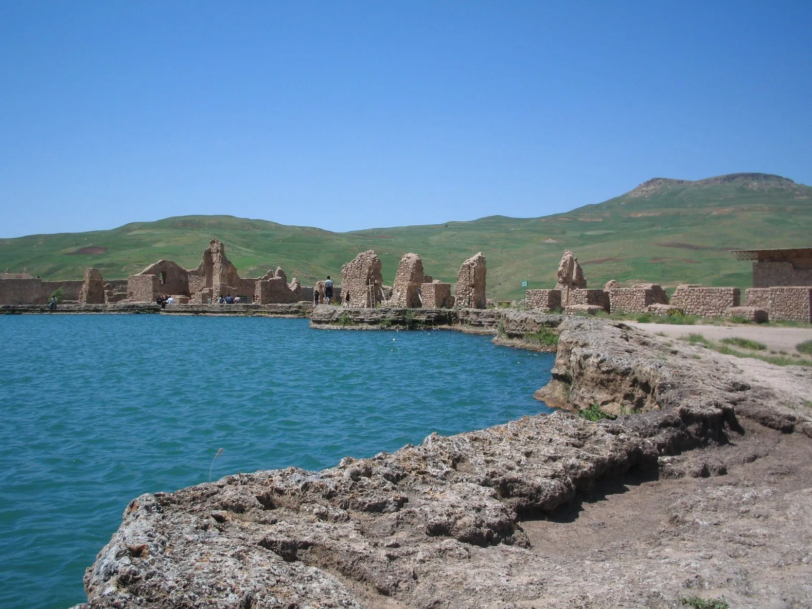 The Sasanian fire-temple complex of Takht-e Soleyman (UNESCO, 2003).
