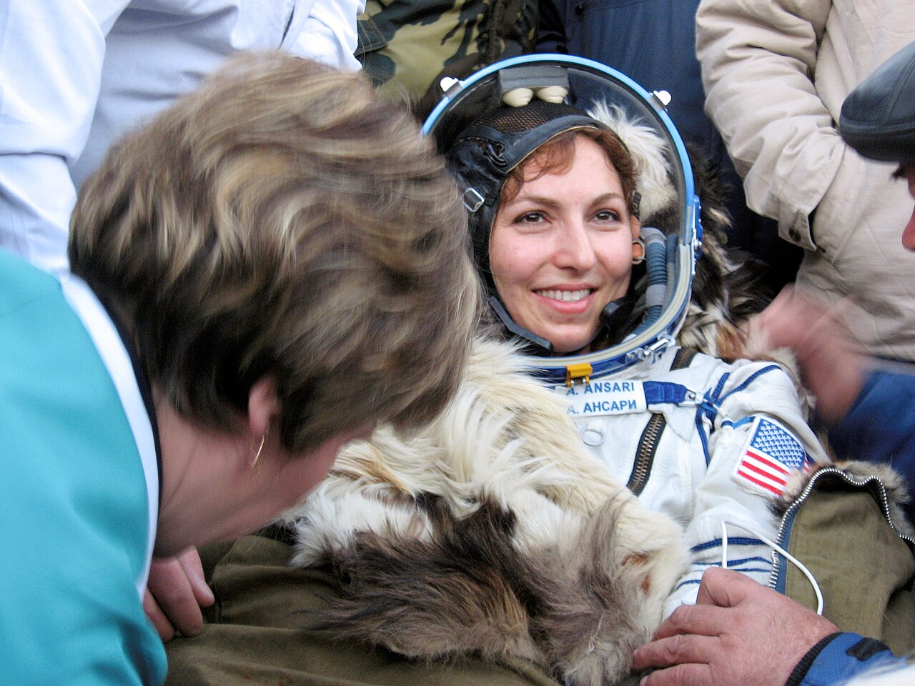 Anousheh Ansari — first Iranian and first Muslim woman in space (2006).