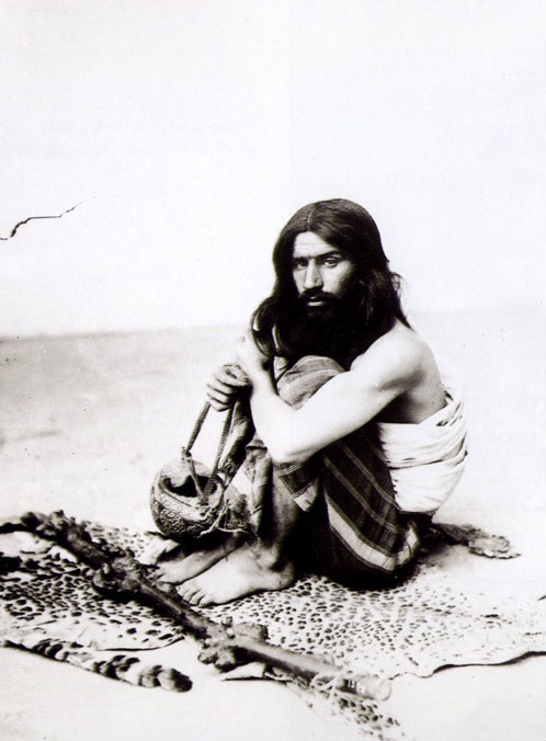 Sevruguin — portrait of a dervish, c. 1890.