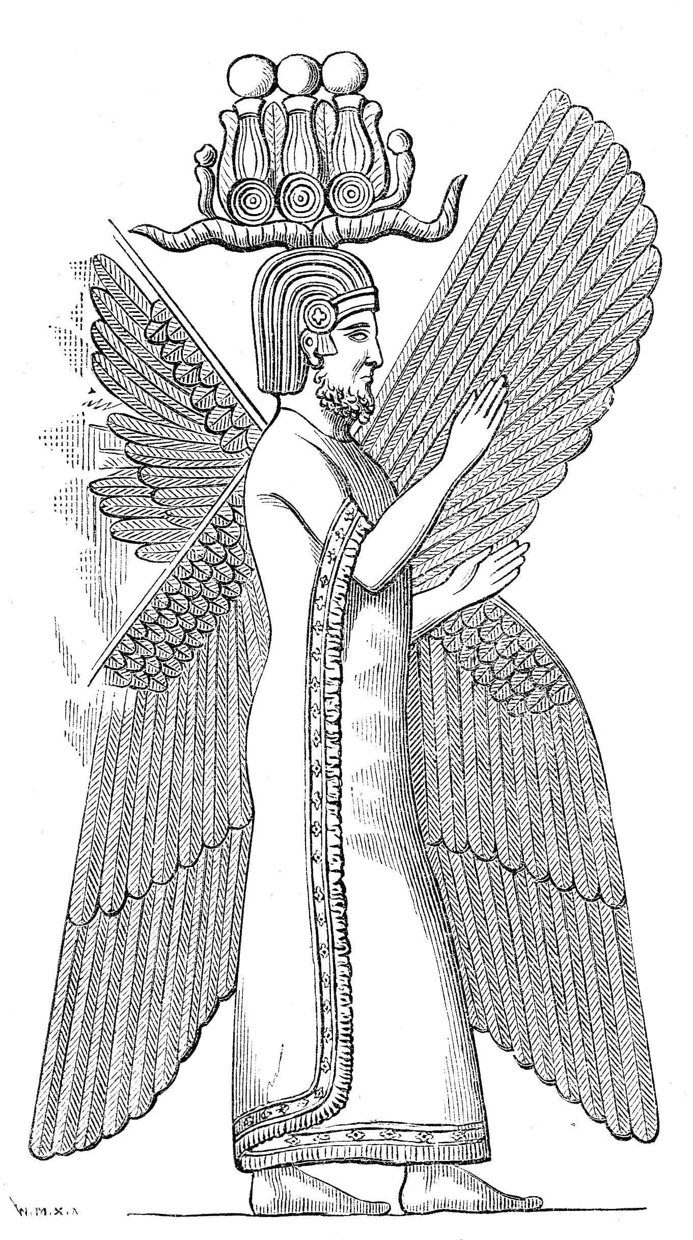 Die vierflügelige Figur des Tores R, Pasargadae.