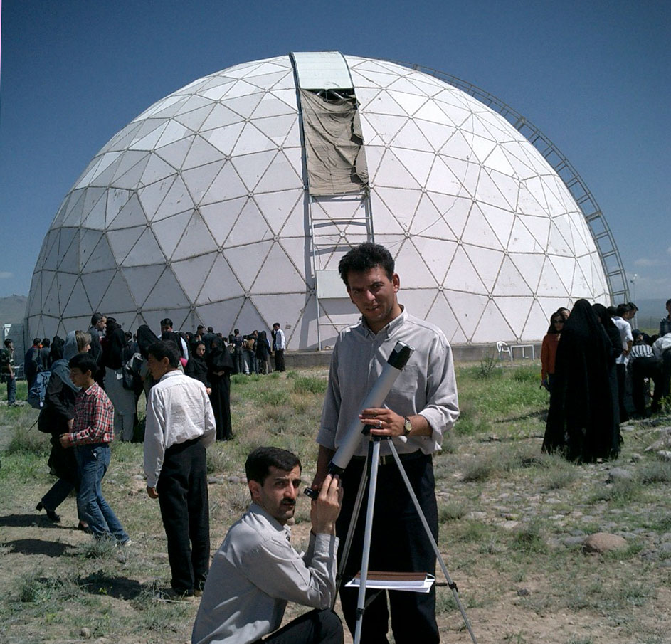 The ruins of the Maragheh observatory, founded by Nasīr al-Dīn al-Tūsī in 1259.